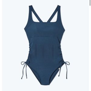 Summersalt Maternity Ribbed Cinched Swimsuit